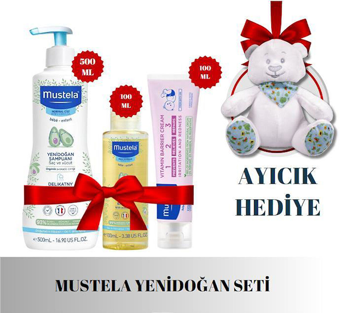 Mustela Yenidoğan Set AYICIK HEDİYELİ