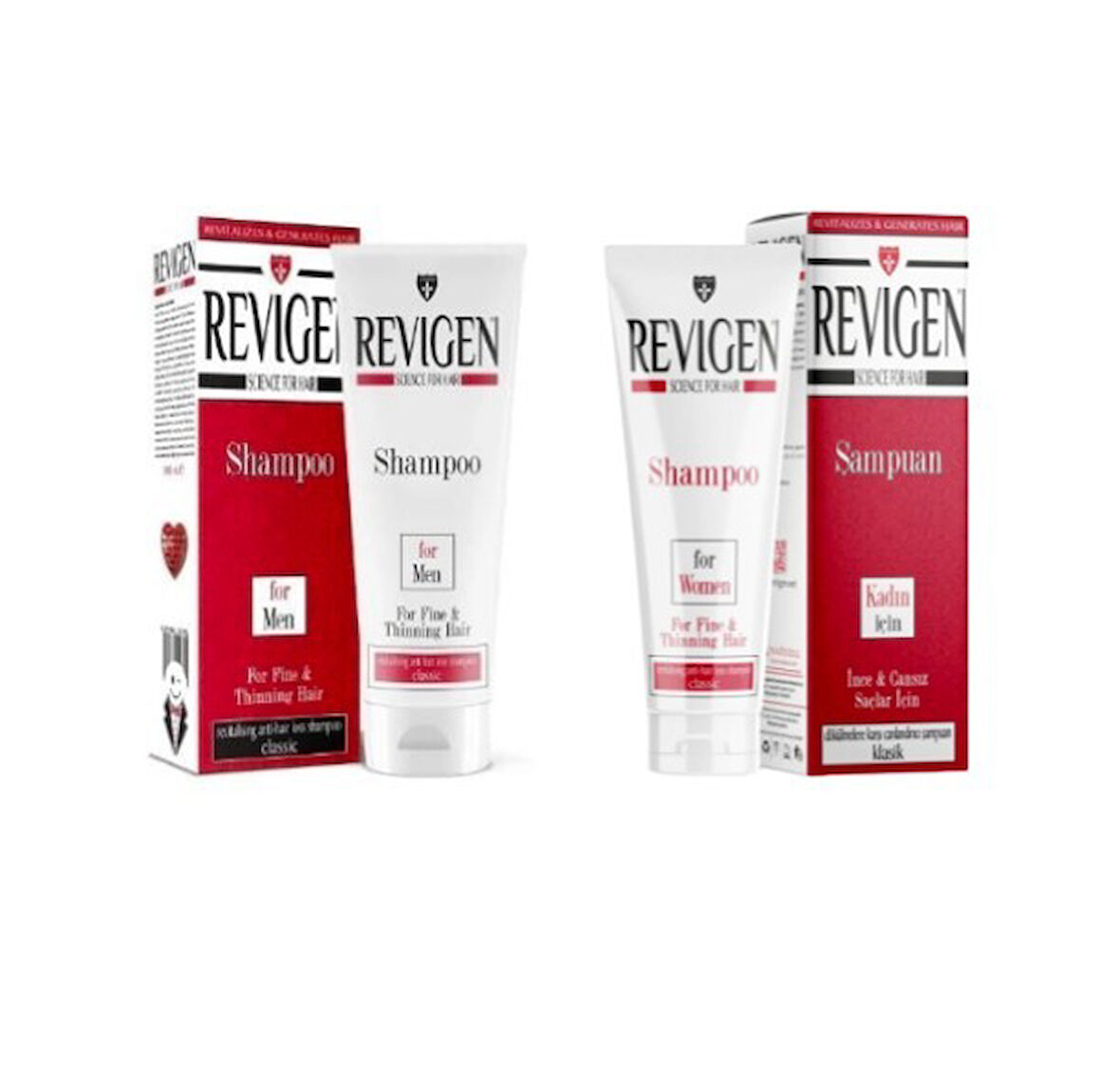 Revigen Aile Seti - Erkek ve Kadın Şampuan 300 ml