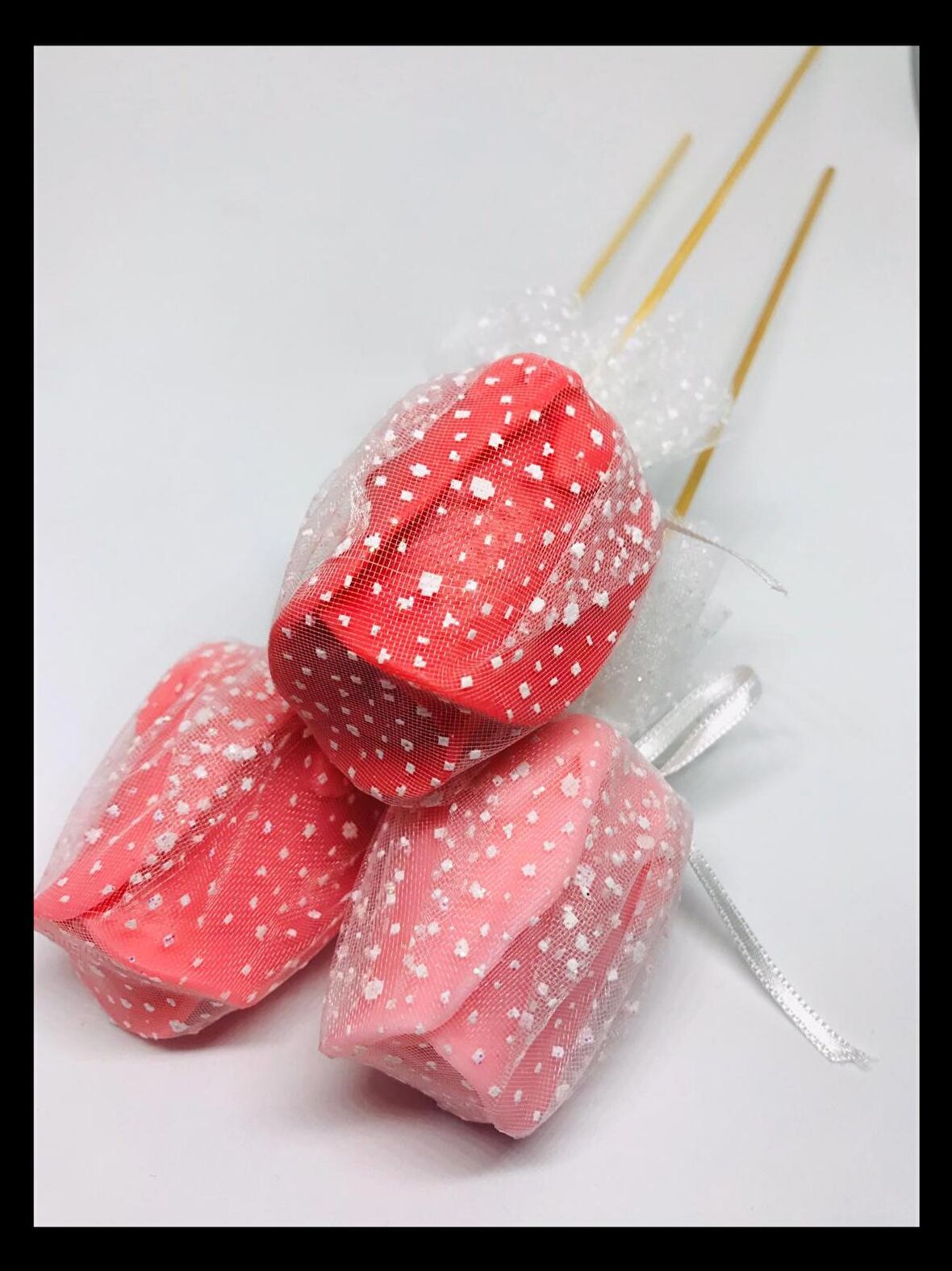 Sabun - Kokulu Süs Sabunu - Gül - 5cm