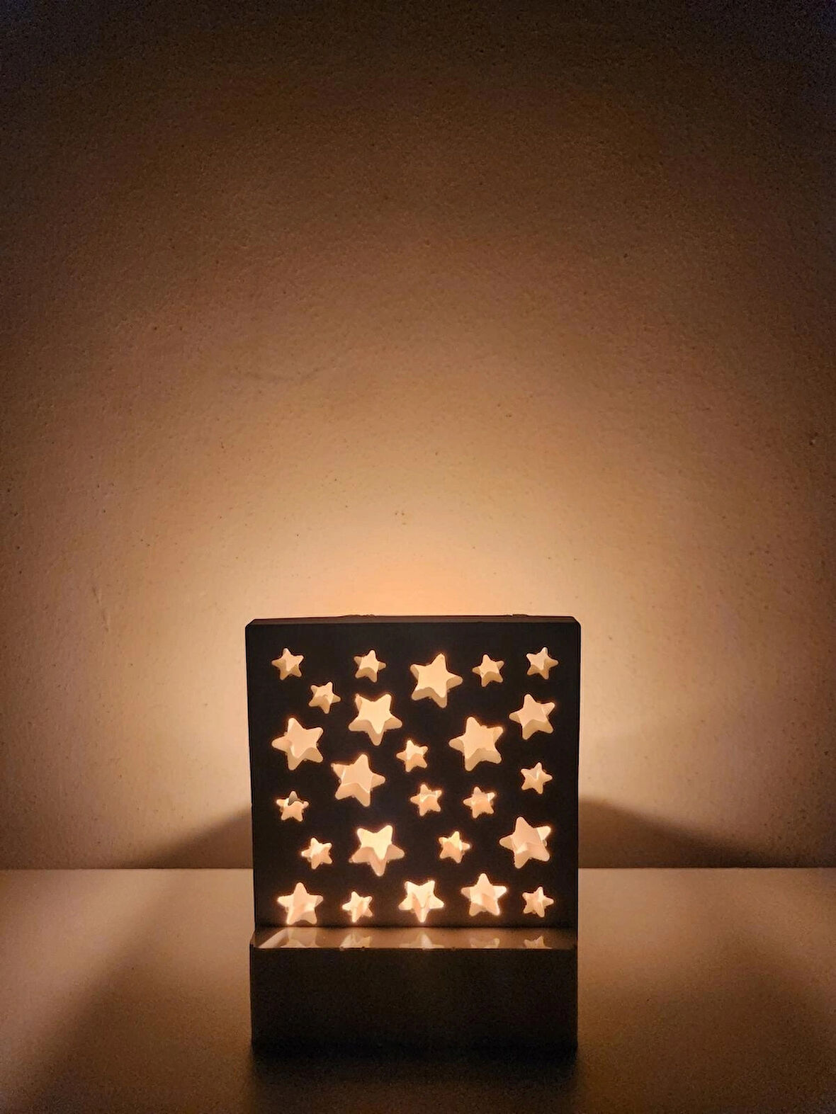 YILDIZ DESENLİ TEALIGHT ŞAMDAN SETİ - YILBAŞI ÖZEL ( KIRILMAZ )