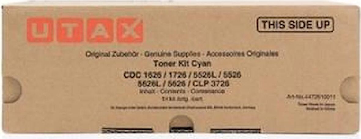 Utax Clp-3726, Cdc-1626 / 1726 / 5526L/ 5626 Mavi  Toner Triumph Adler Dcc-2626 / 2726