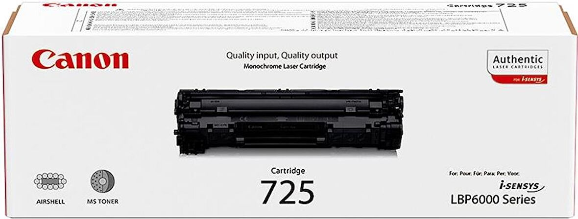 Canon CRG 725 Orijinal Siyah Toner