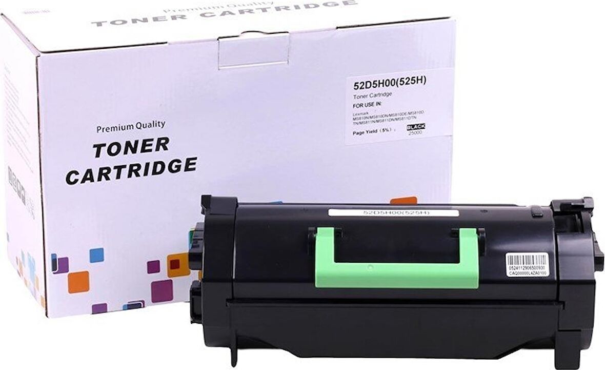 Lexmark 52D5H00 (525H) Muadil Toner MS810DN-MS810DTN-MS811DN-MS811DTN (25k)