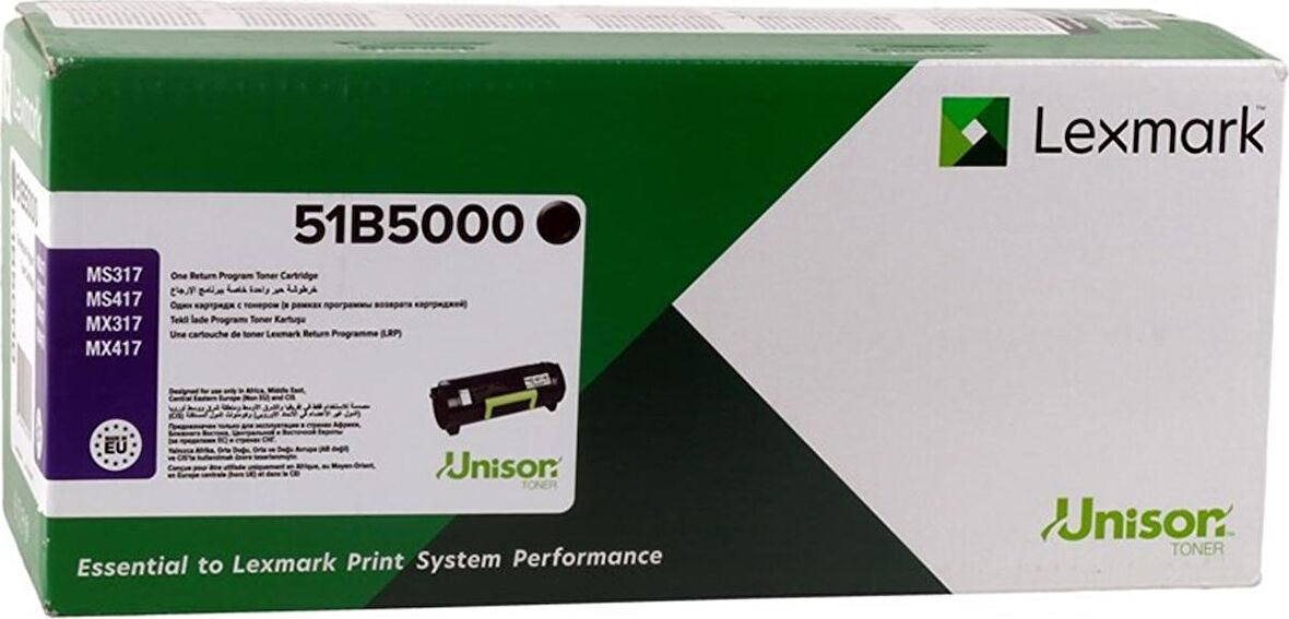 Lexmark Ms317-Mx317-Ms417-Mx417 Siyah Toner 51B5000