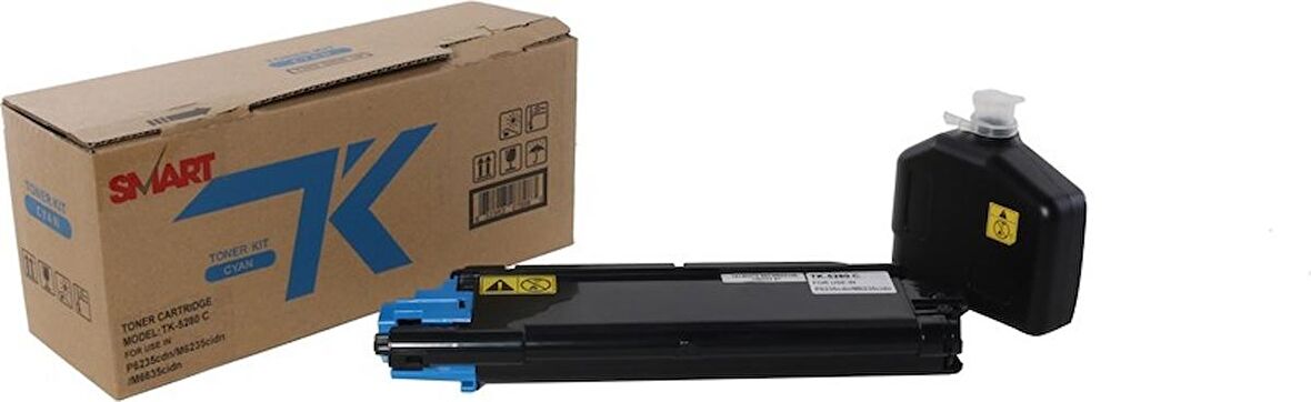 Toner Market Kyocera Mita TK-5280 Smart Mavi Toner Ecosys P6235CDN-M6635CIDN (1T02TWCNL0)