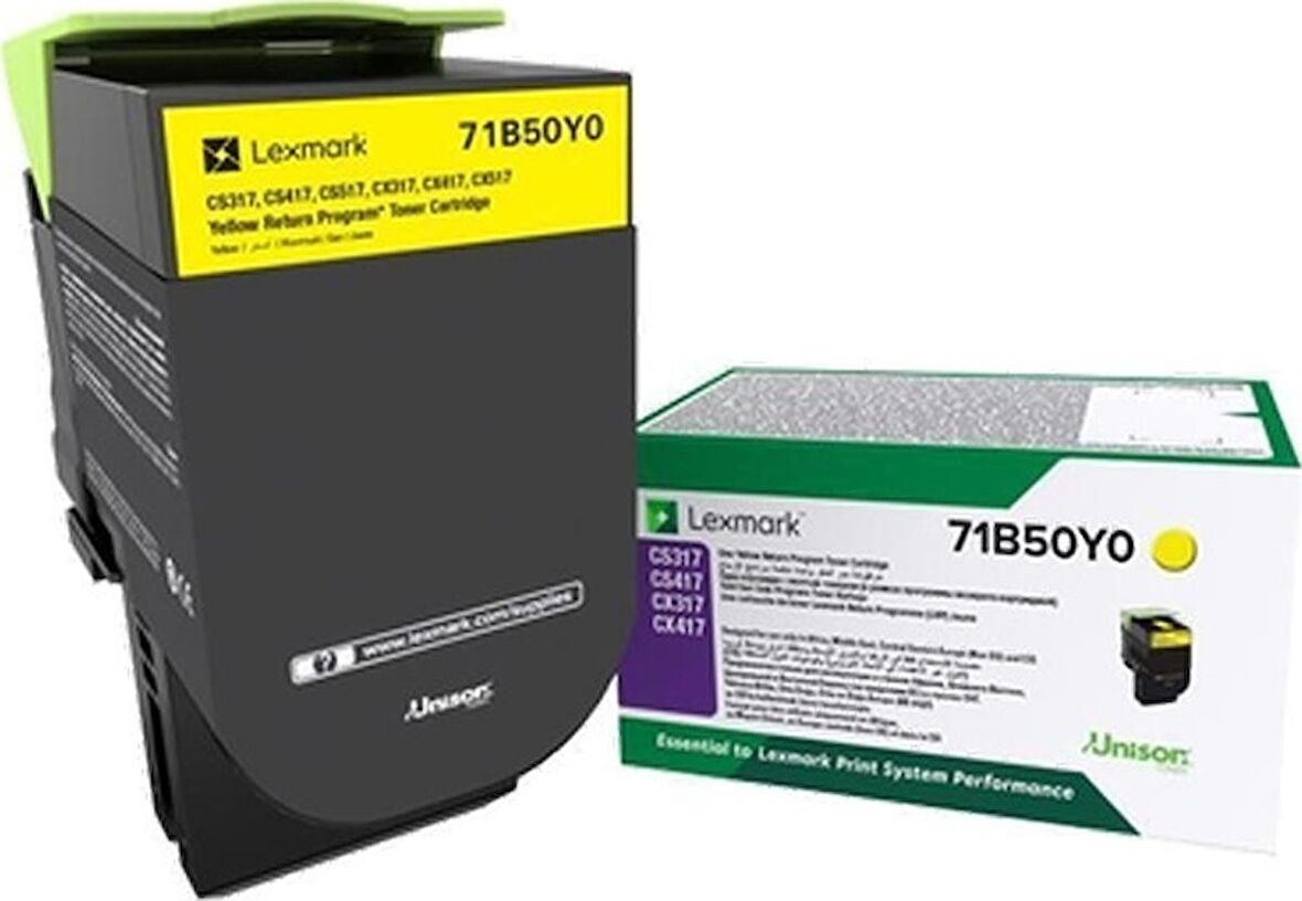 Lexmark CX417 TONER 2300 Sayfa Sarı