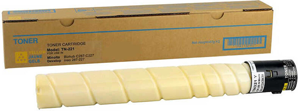 Konica Minolta TN-221/A8K32D0 Sarı Muadil Fotokopi Toner