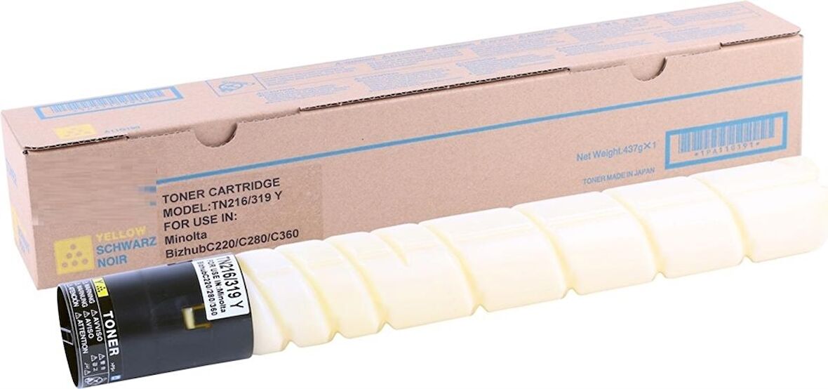Toner Sepeti Konica Minolta TN-216 Sarı Muadil Fotokopi Toner