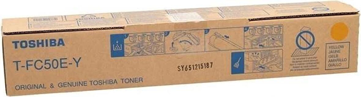 Toshiba T-FC50E Y Sarı Muadil Fotokopi Toner E-Studio 2555 C SE-3055 C Se