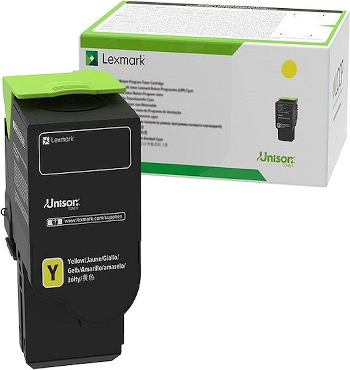 Lexmark 78C5XC0 Sarı Return Toner 78C5XY0