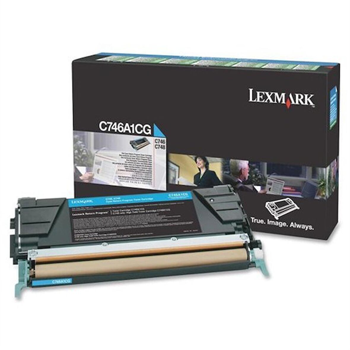 Lexmark C746a1cg Lexmark C746/C748 Mavi Toner
