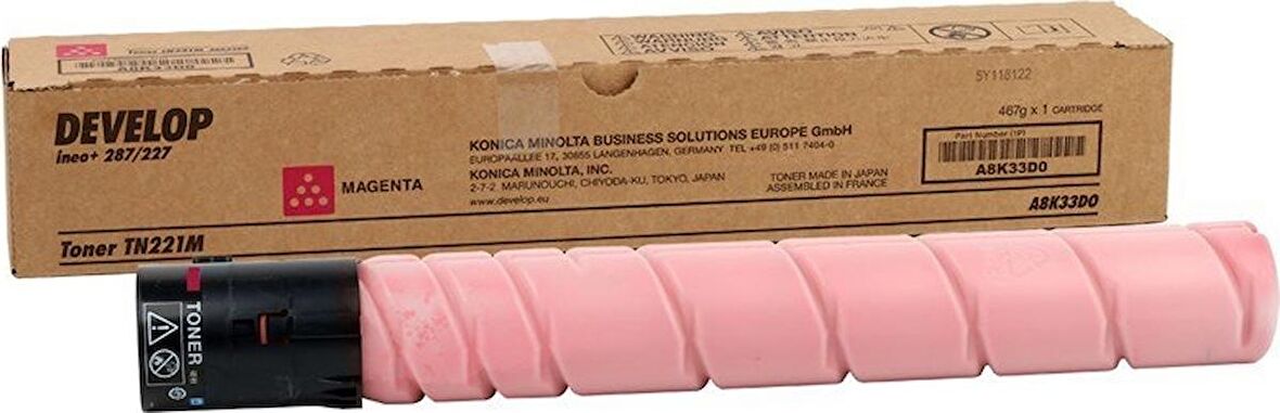 Develop TN-221 Kırmızı Toner İneo +227 +287 (A8K33D0)