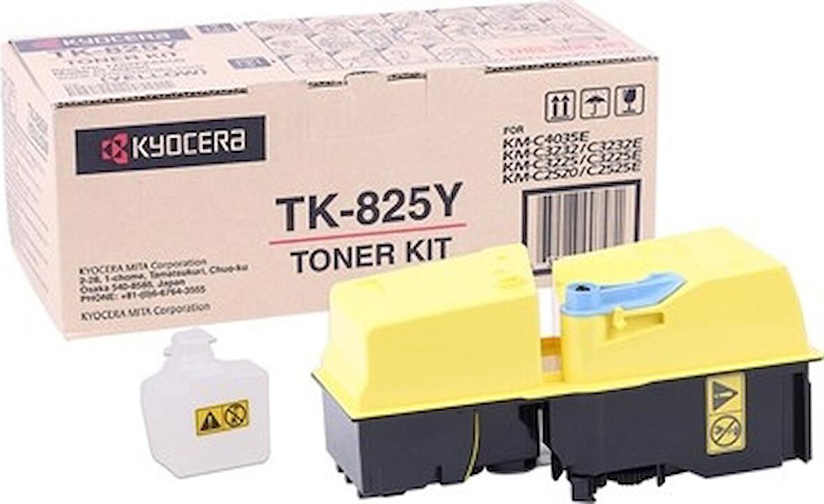 Kyocera Mita TK-825 Sarı Toner KM-C 2520-2525-3225-3232-4035