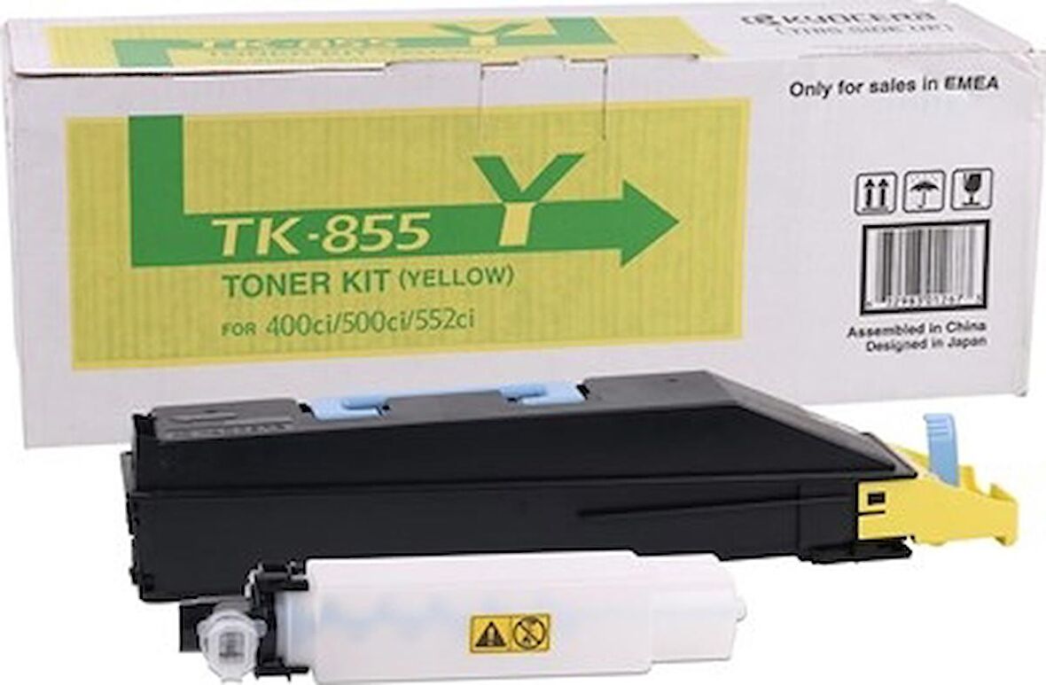 Kyocera Mita TK-855 Sarı Toner Taskalfa 400ci-500ci-552ci