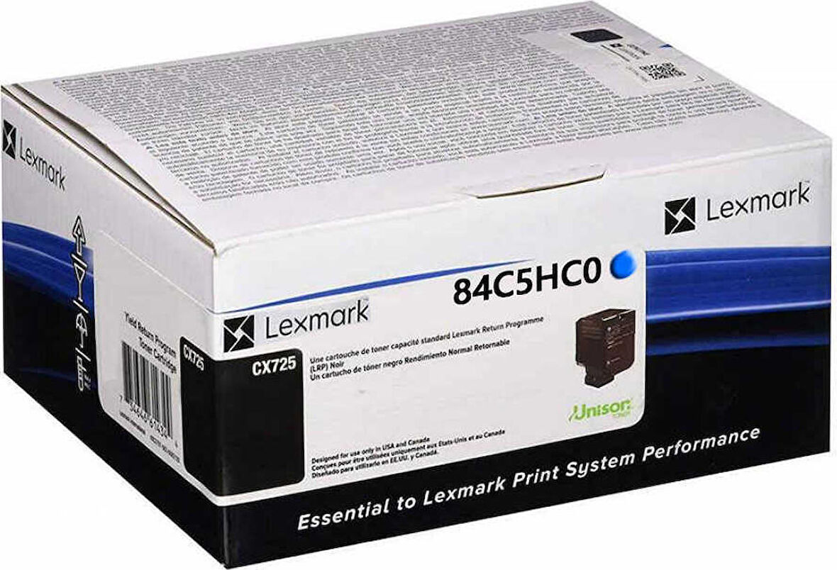 Lexmark CX725-84C5HC0 Mavi Toner Yüksek Kapasiteli