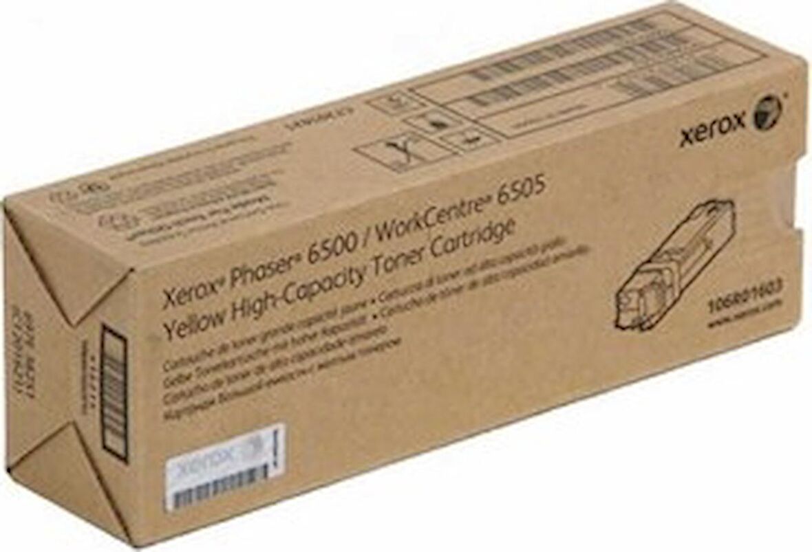 Xerox Phaser 6500 Sarı Toner