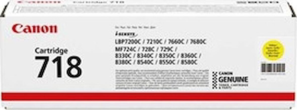 Canon I-Sensys LBP-7200CN Sarı Toner