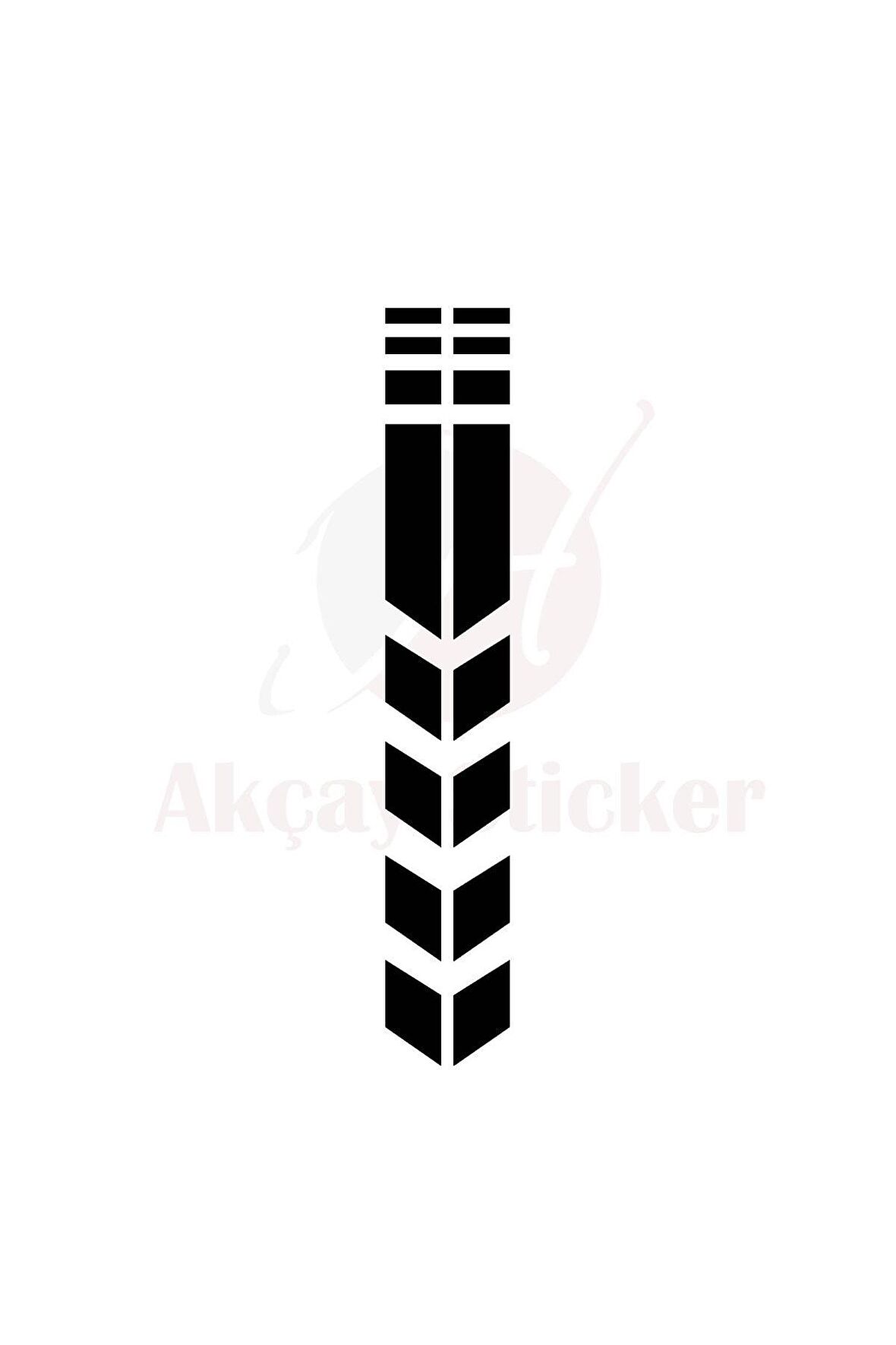 DesingONB Motorsiklet Çamurluk Sticker Siyah 34*5,5 Cm
