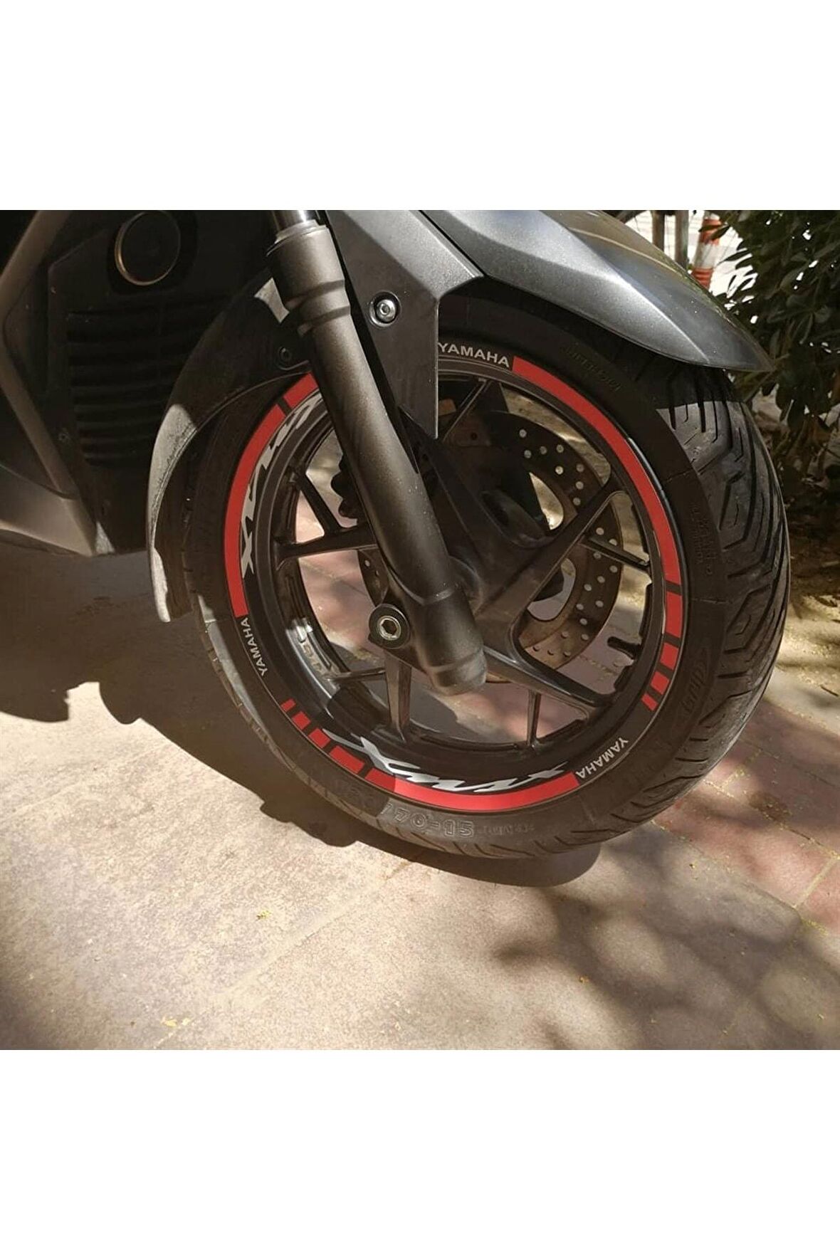 DesingONB Motorsiklet Jant Şeridi Xmax Jant Şerit Sağ-Sol/Ön-ArkaSticker Etiket Modeli