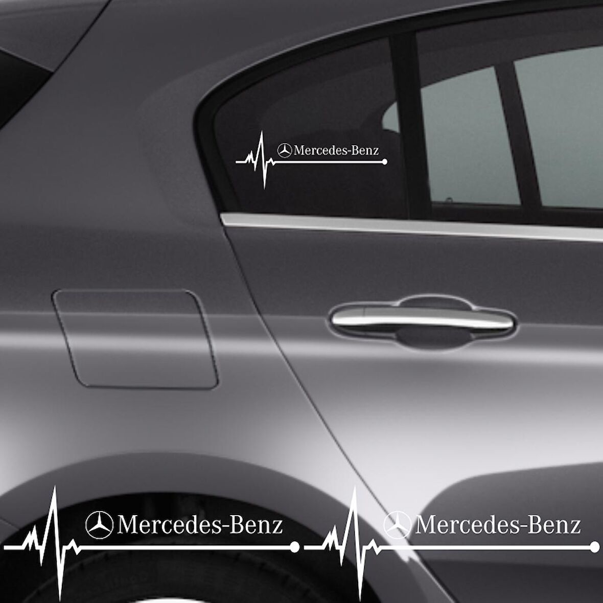 Mercedes S Ritim Oto Sticker (2 Adet)