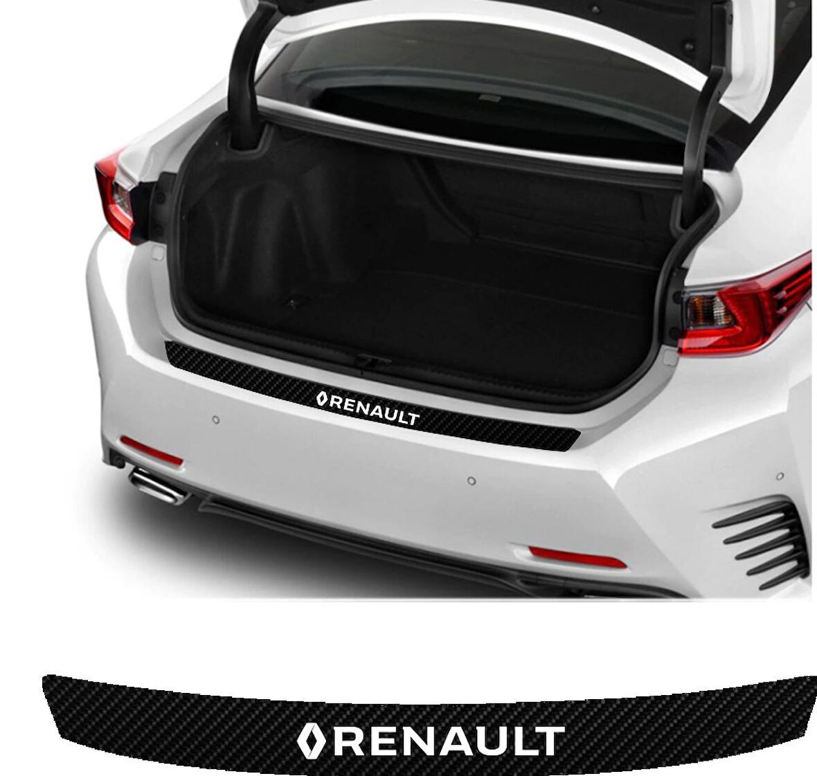 Renault Scenic Arka Tampon Bagaj Koruyucu Sticker