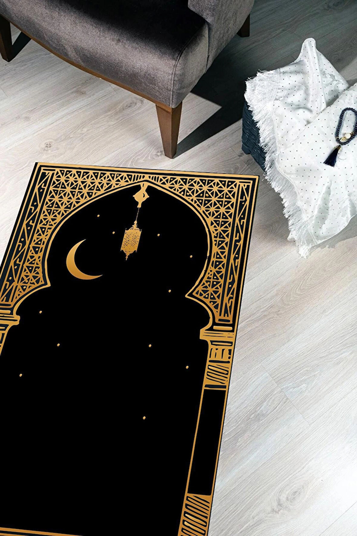 Dijital Baskılı Yıkanabilir Kaymaz Taban Çocuk Seccadesi