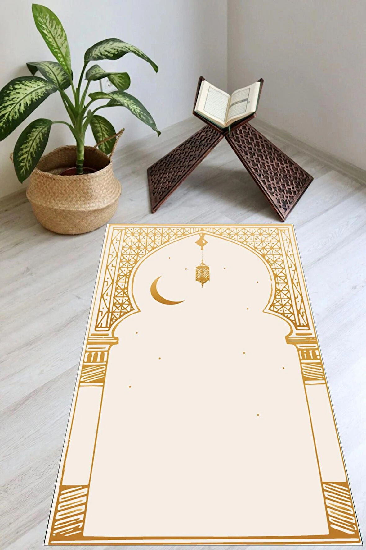 Dijital Baskılı Yıkanabilir Kaymaz Taban Çocuk Seccadesi