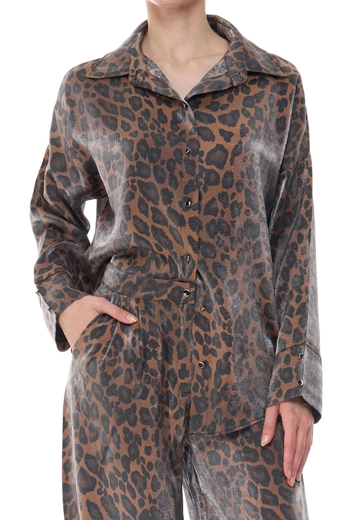 Victoria Leopar Gömlek