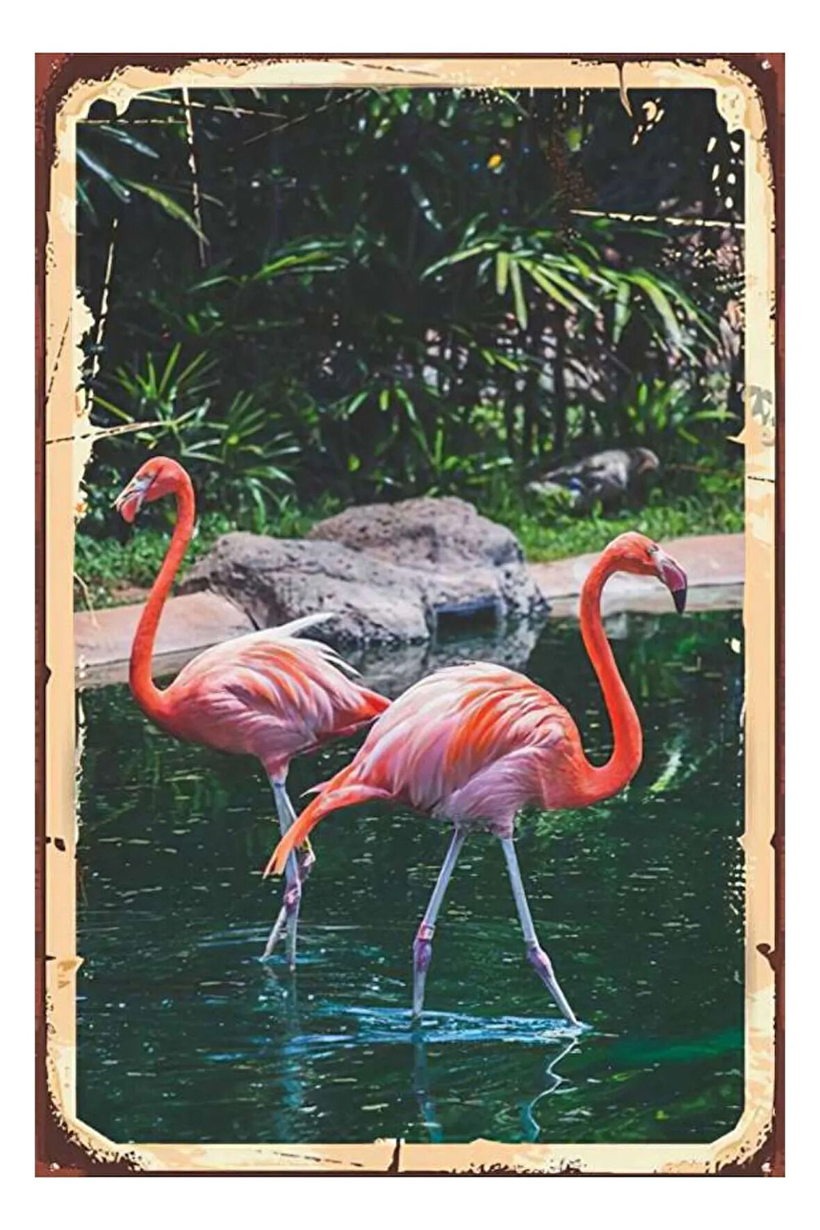 Flamingo Ahşap Mdf Poster, Modern Duvar Dekoru, Sanatsal Poster, Ev Ofis, Cafe Duvar Süs