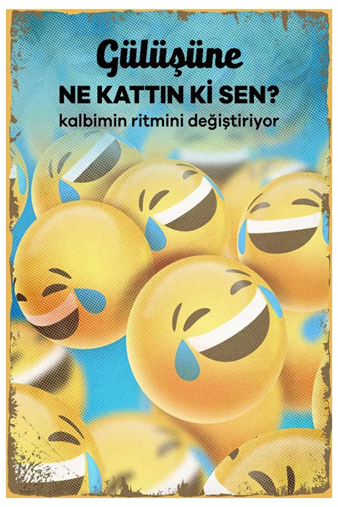 Komik Yazı Ahşap Mdf Poster, Modern Duvar Dekoru, Sanatsal Poster, Ev Ofis, Cafe Duvar Süs