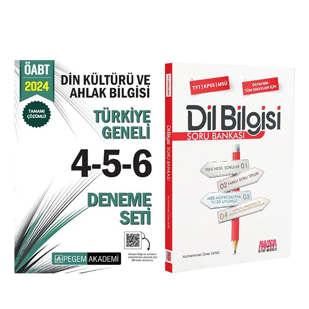 Pegem 2024 KPSS ÖABT Din Kültürü Öğr Türkiye Geneli Deneme 4-5-6 ve AKM Dil Bilgisi Soru Bankası Seti