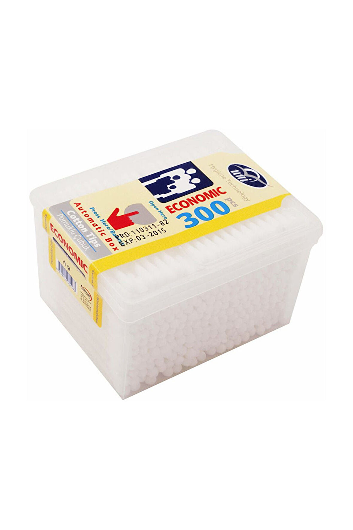 Uni Baby Pamuklu Kulak Çubuğu 300 LÜ X 2 Adet