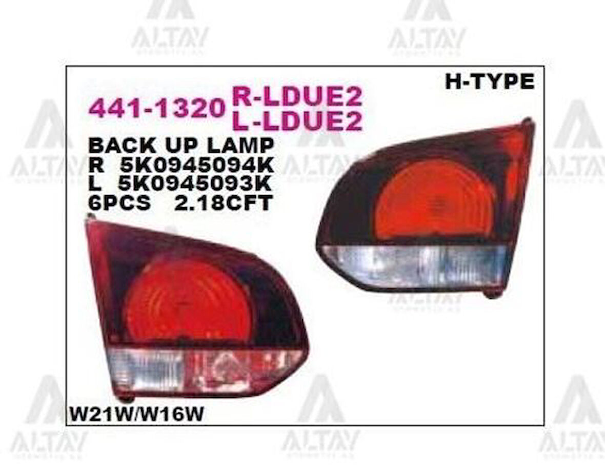 Depo 4411320LLDUE2 Bagaj Stop Lambası Sol Volkswagen Golf VI Koyu 5K0945093AA