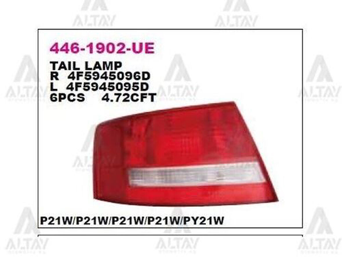 Depo 4461902RUE Stop Lambası Sağ A6 04-07 4F5945096D
