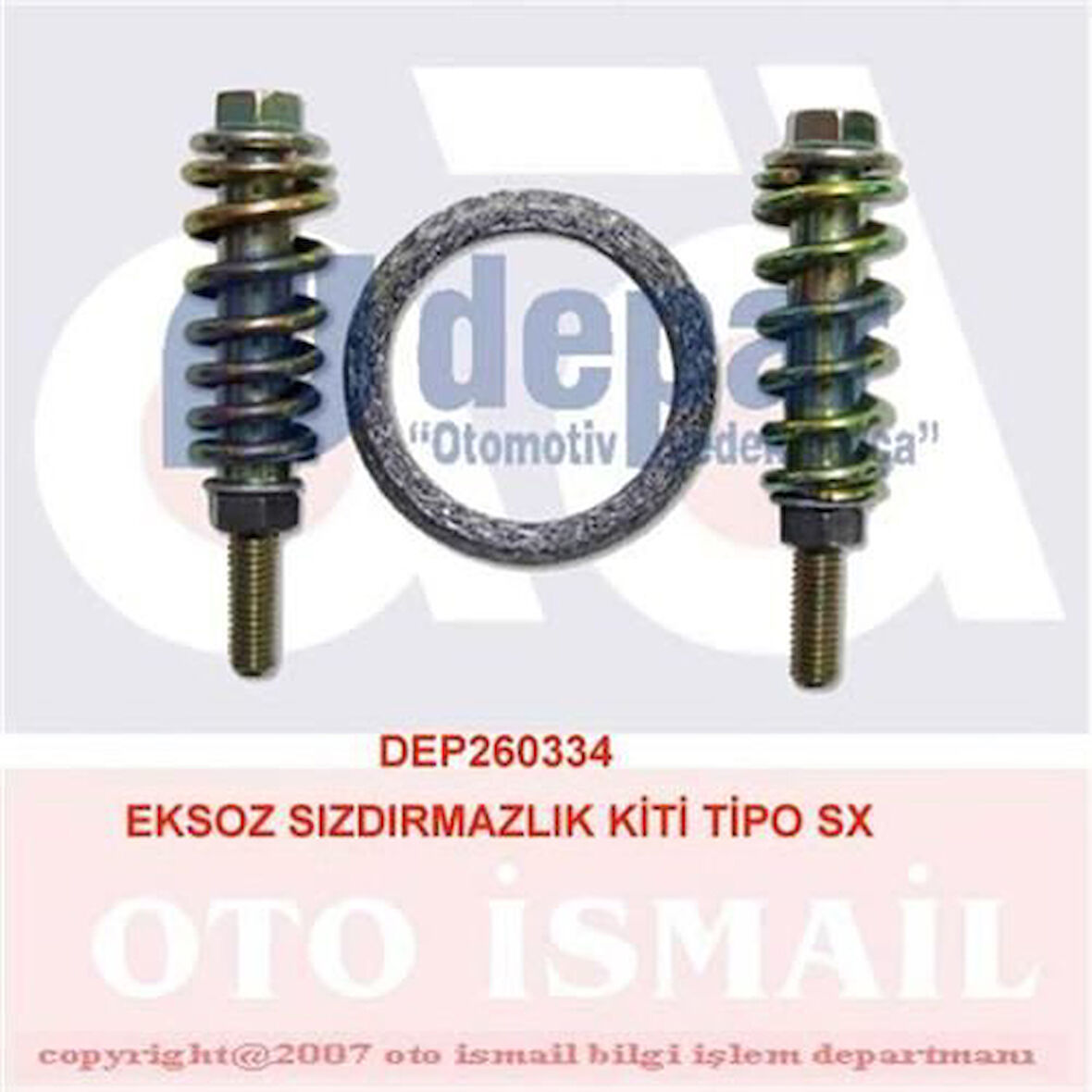 Depar 0334 Egzoz Sızdırmazlık Kiti Tipo SX 98801631T