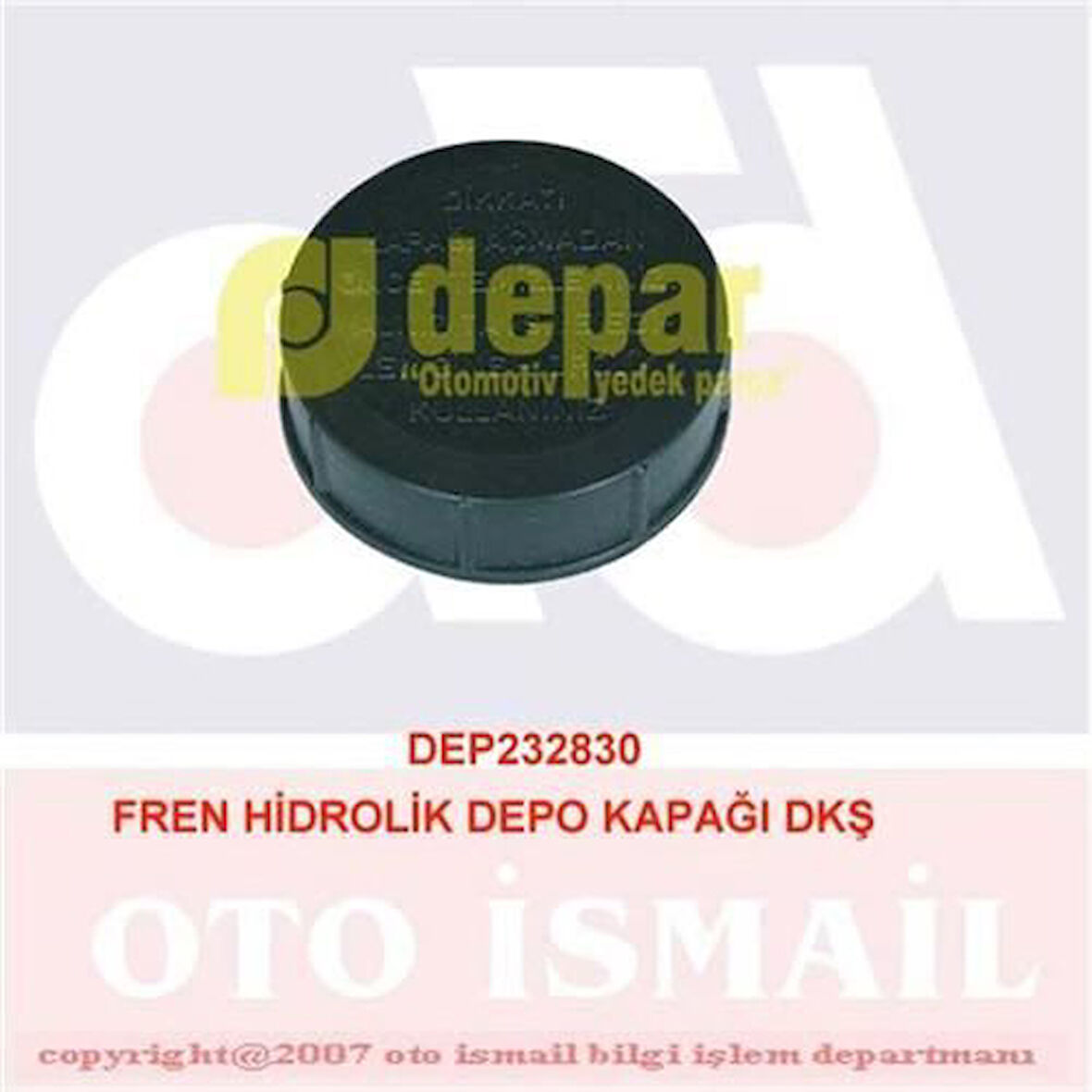Depar 2830 Fren Hidrolik Depo Kapağı Murat 131 DKS 