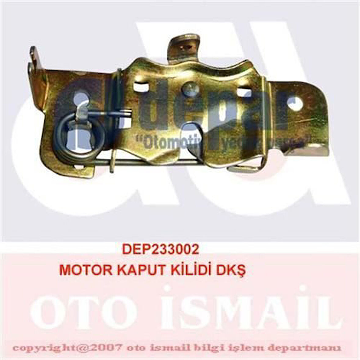 Depar 3002 Motor Kaput Kilidi DKS 