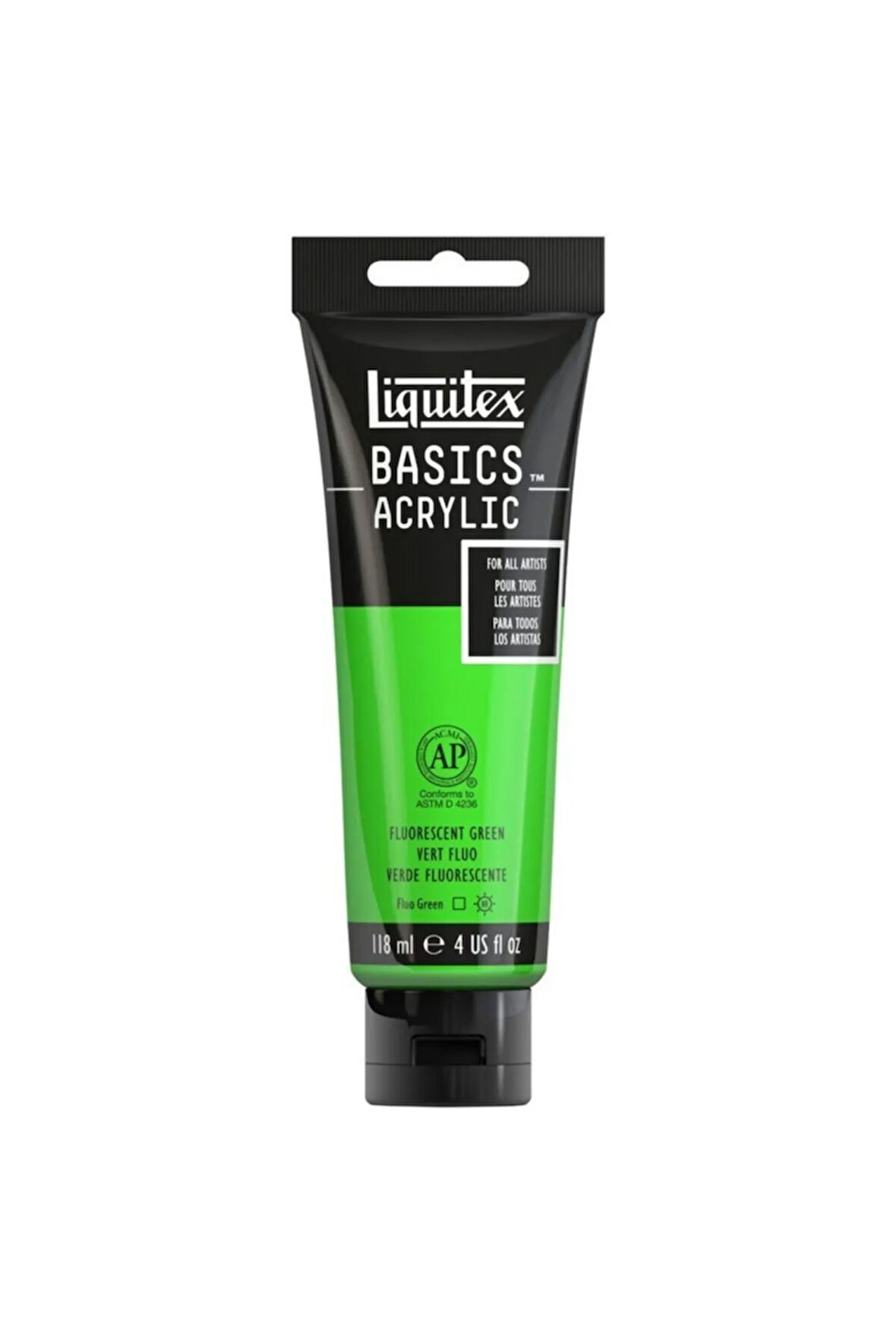 Basics Akrilik 118ml - Fluorescent Green N.985