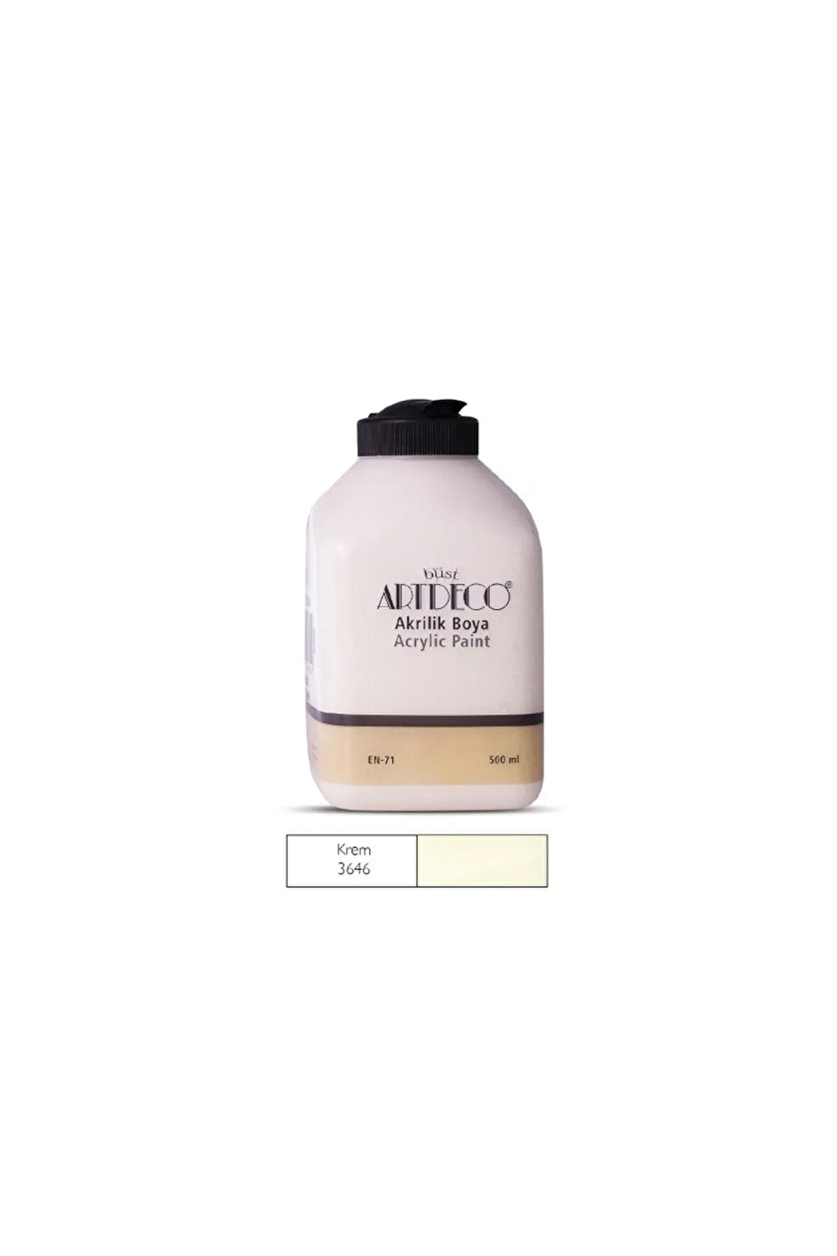 500ml 3646 Krem Akrilik Boya