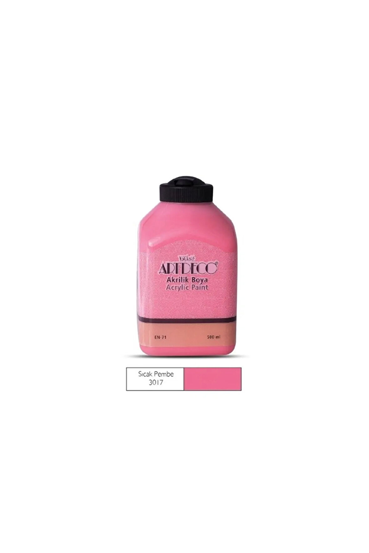 500ml 3017 Sıcak Pembe Akrilik Boya