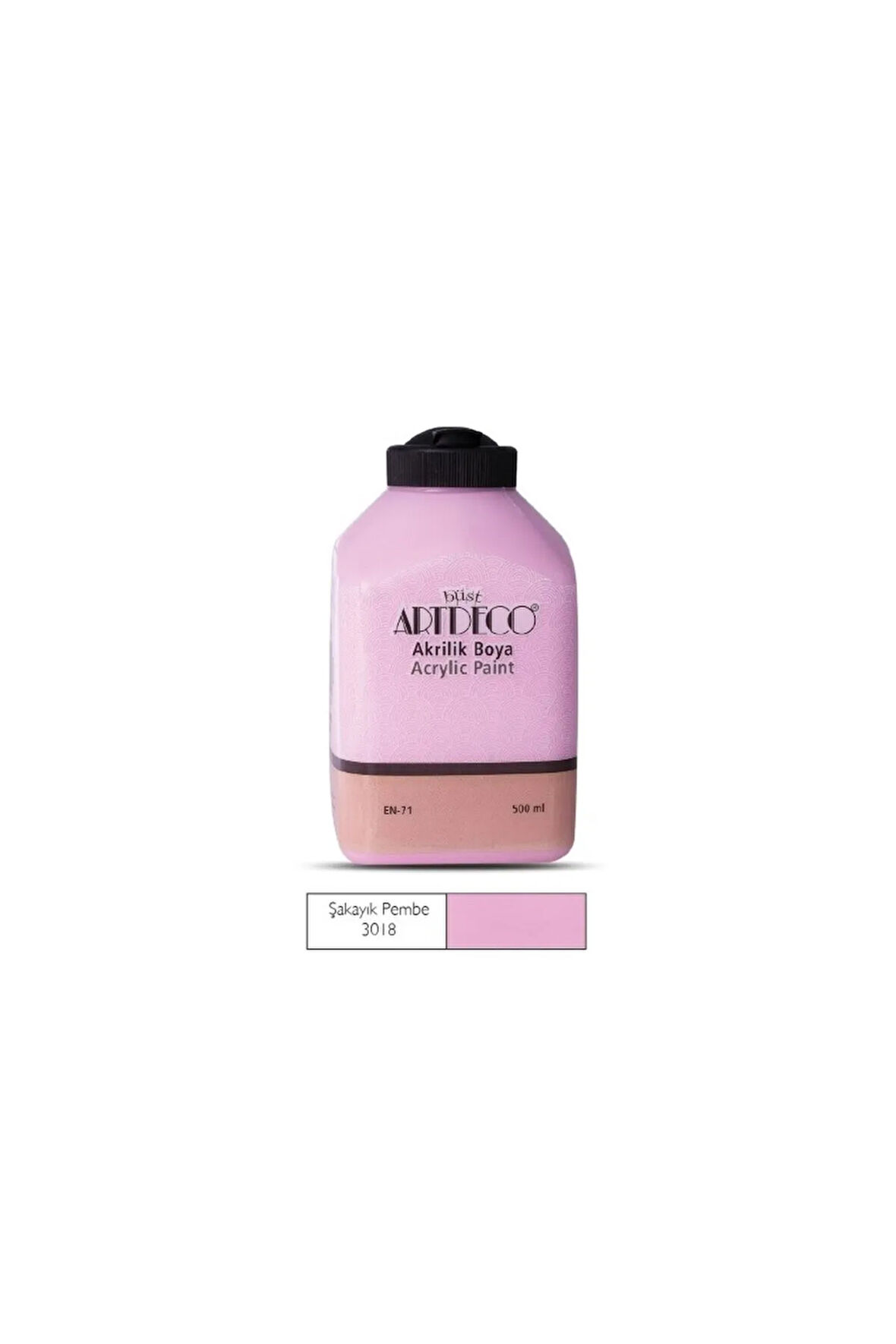 500ml 3018 Şakayık Pembe Akrilik Boya