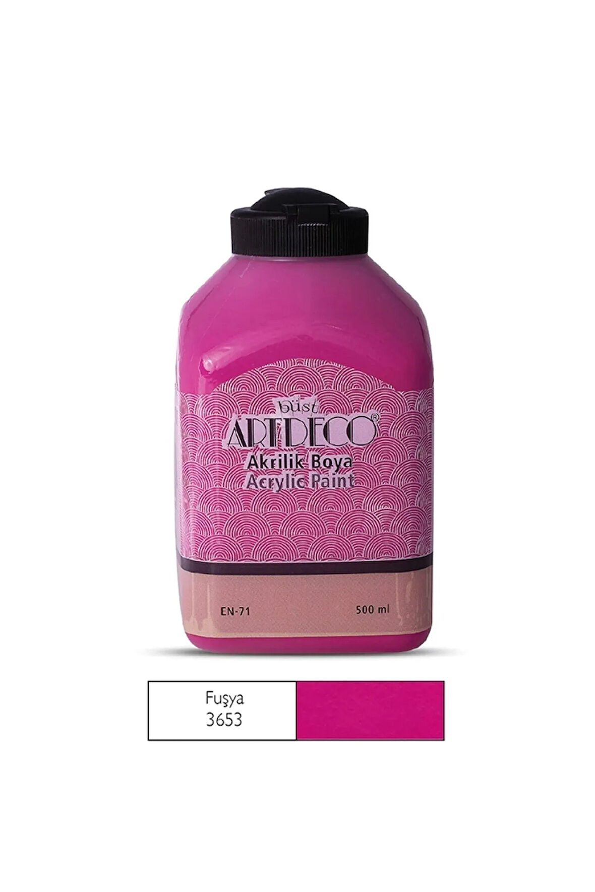 070l-3653 Akrilik Boya 500 Ml. Fuşya