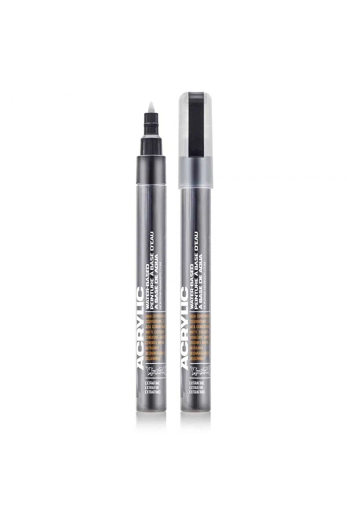 Akrilik Markör Extra İnce Uç 0,7mm Shock Black S9000