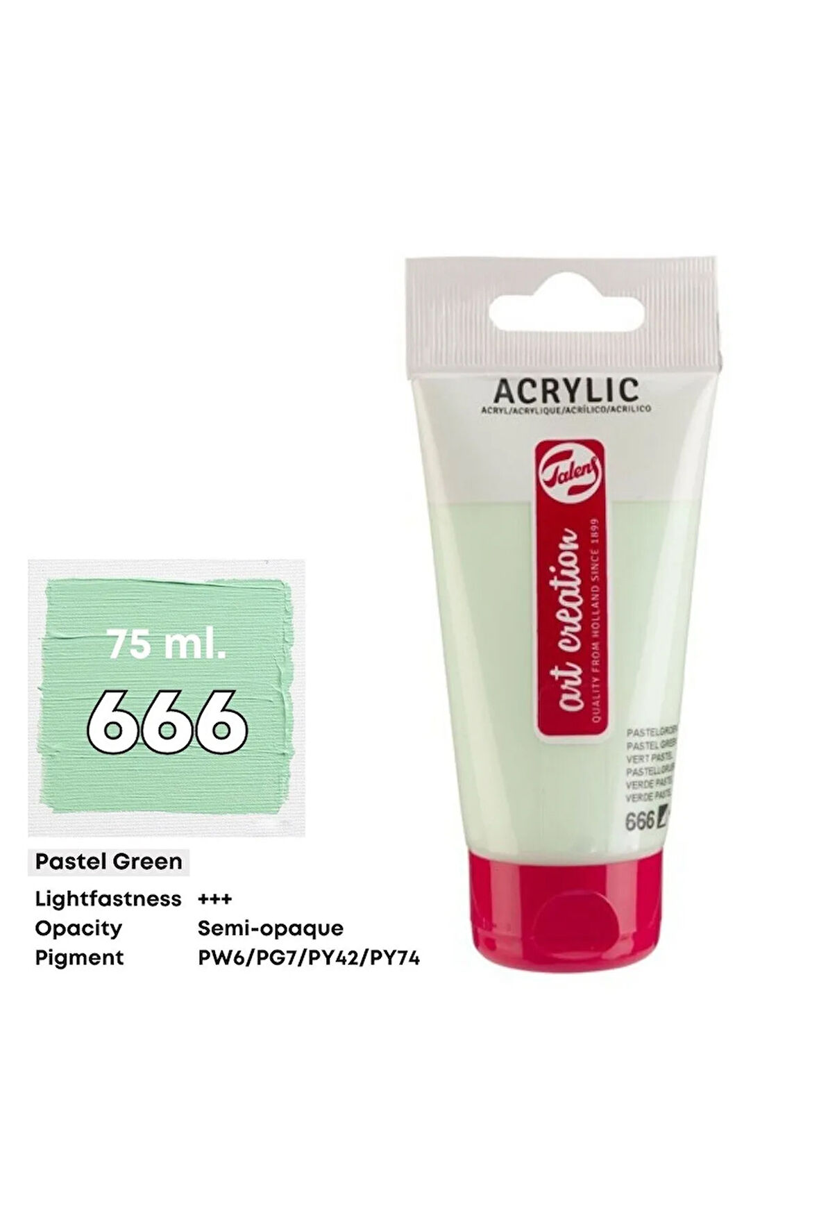 Art Creation Akrilik Boya 75ml 666 Pastel Green