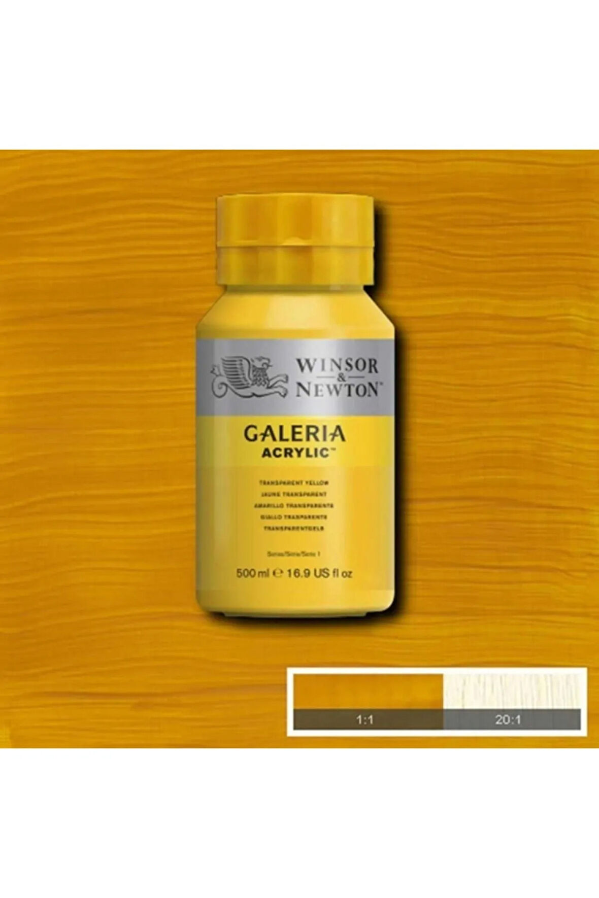 Winsor & Newton Galeria Akrilik Boya 500ml Transparent Yellow 653