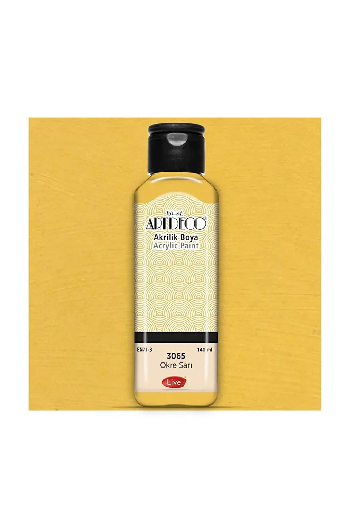 Akrilik Boya 140 Ml. 3065 Okre Sarı