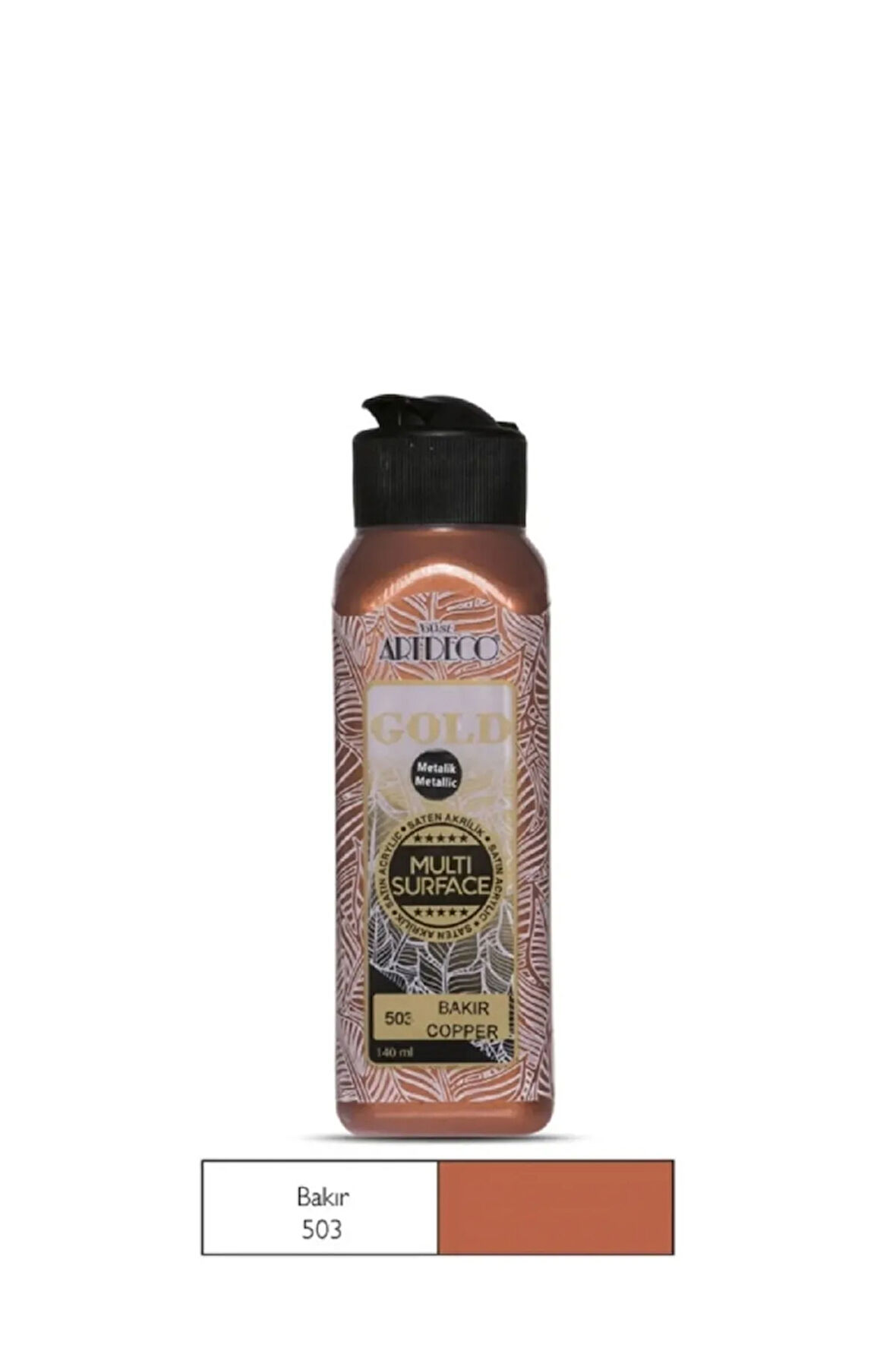 Gold Multi Surface Akrilik Boya 140 Ml. 503 Metalik Bakır