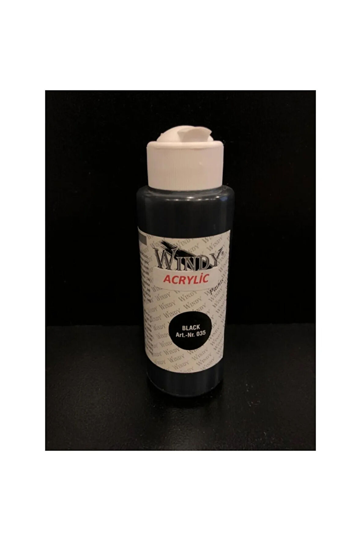 AKRİLİK BOYA - SİYAH 120 ML