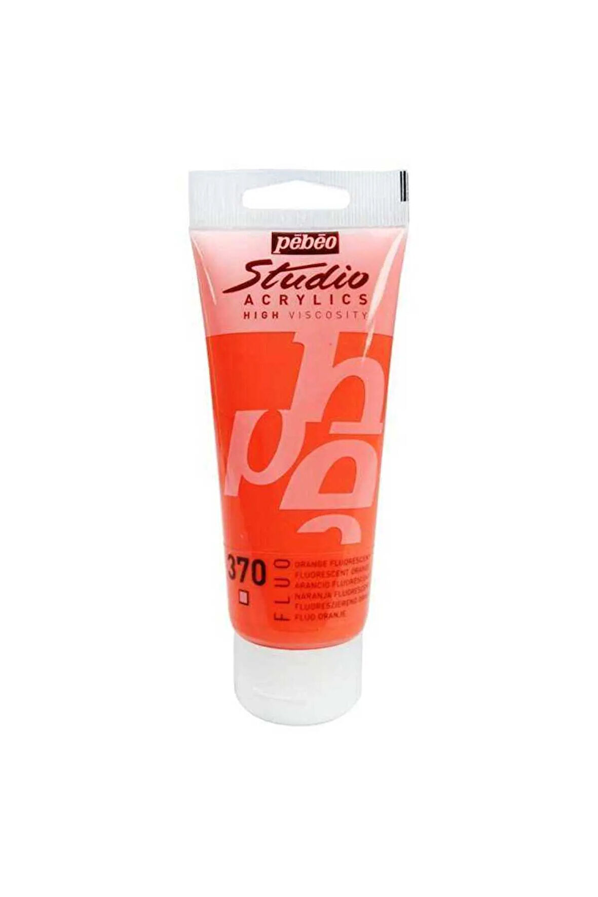 Studio Akrilik Boya - Fluorescent Orange - 100ml - N:370
