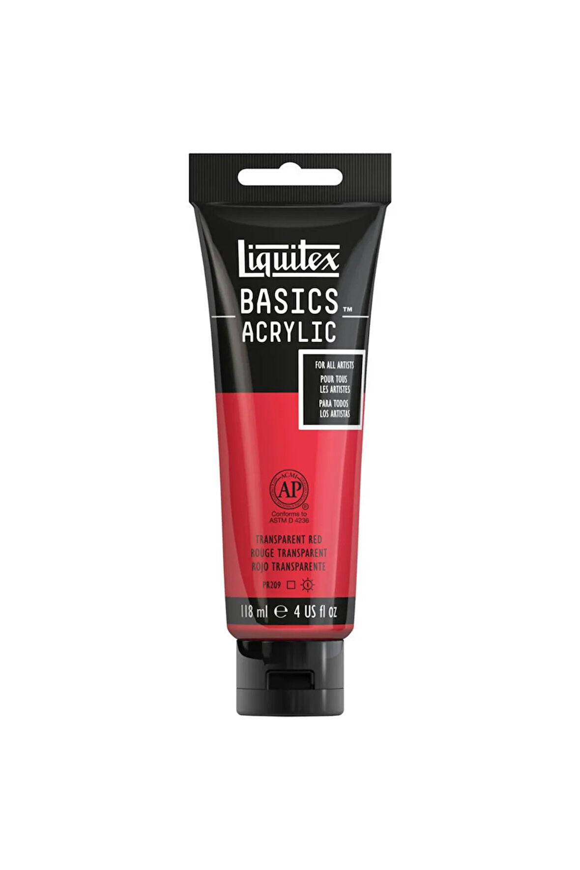 Basics Akrilik 118ml - Transparent Red N:047